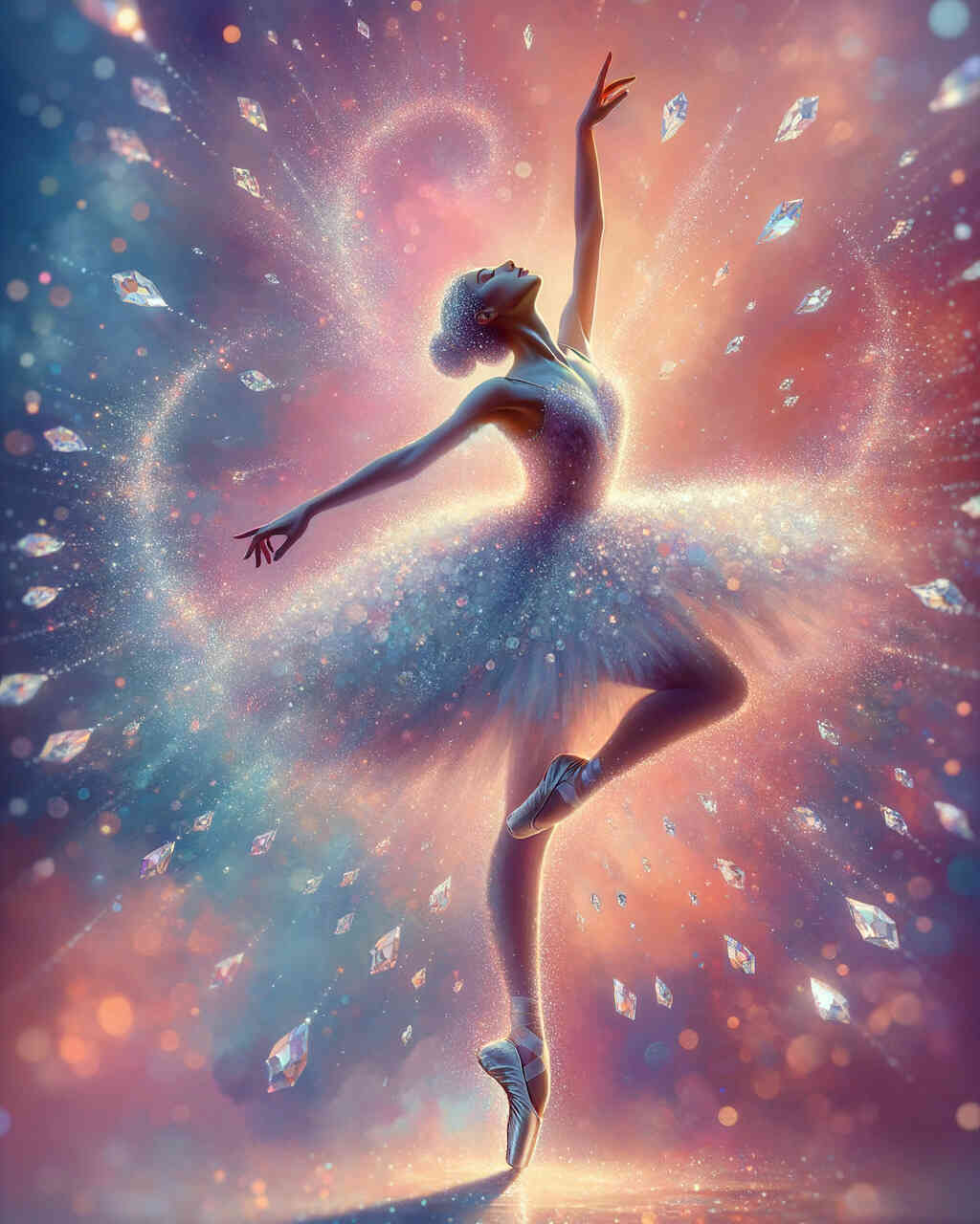 Diamond Painting - Schwebende Ballerina