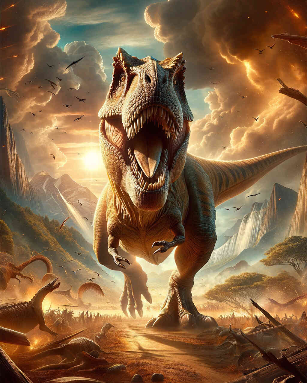 Diamond Painting - Tyrannosaurus Rex brüllt