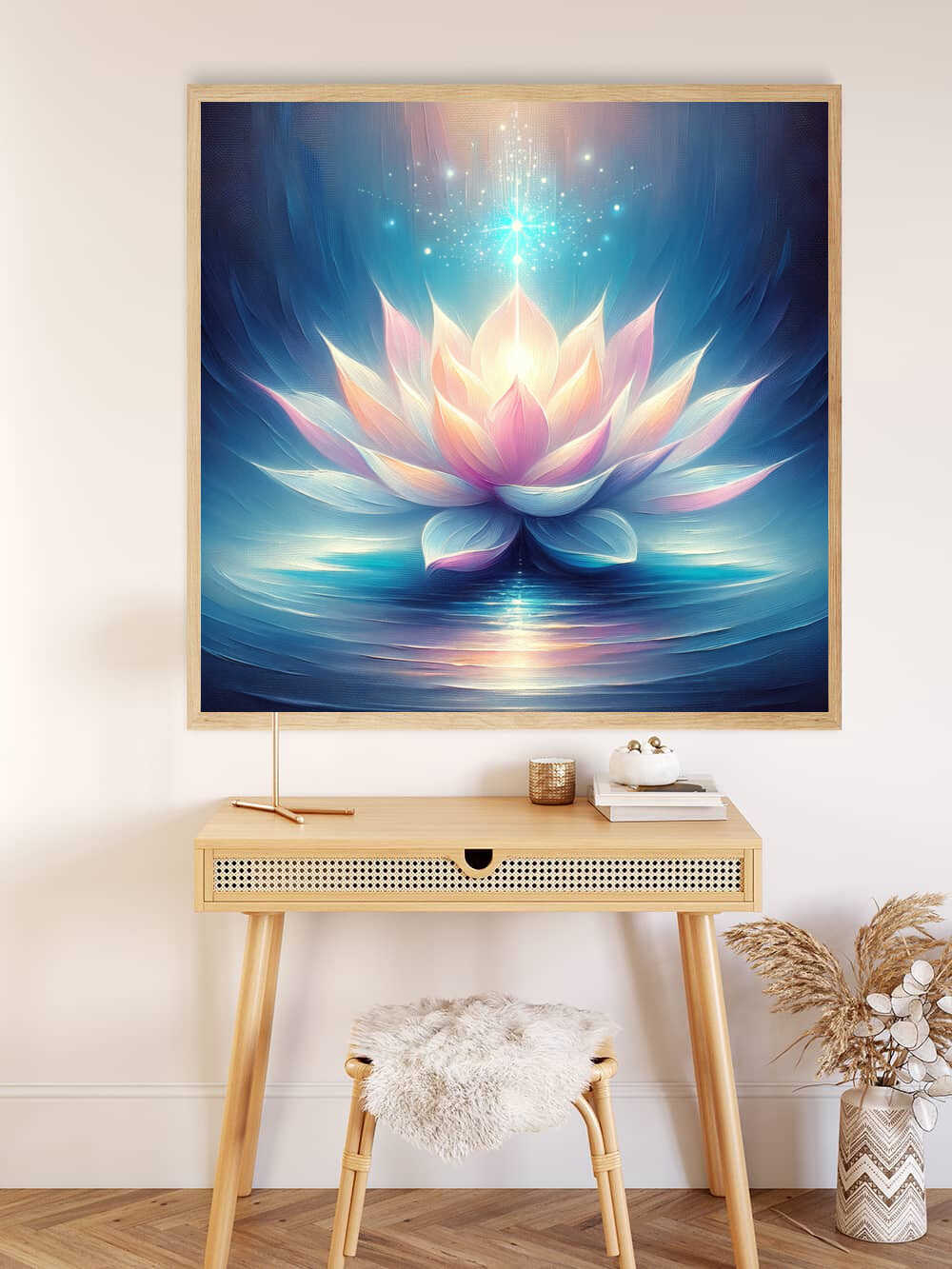 Diamond Painting - Lotusblume mit Licht