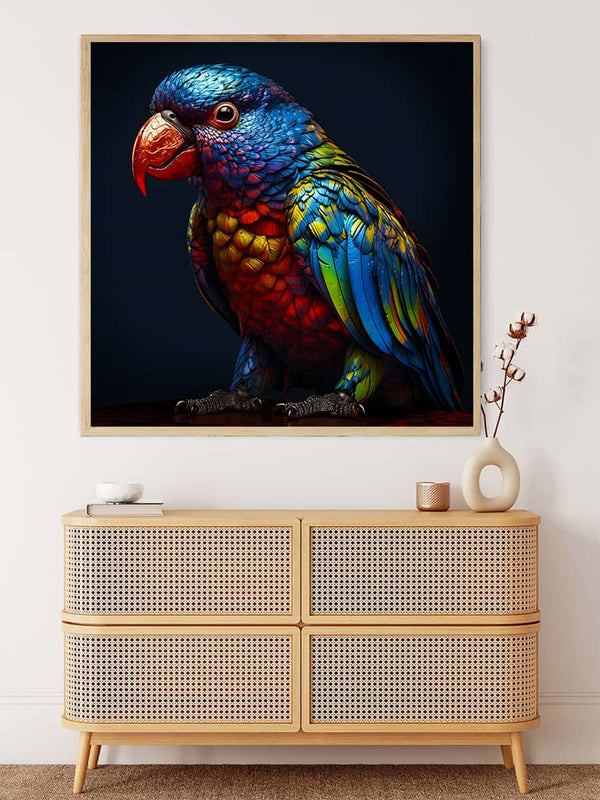 Malen nach Zahlen - Prachtvoller Vogel - hochwertige Leinwand - 170523, Neu eingetroffen, Quadratisch, Tiere, Vogel