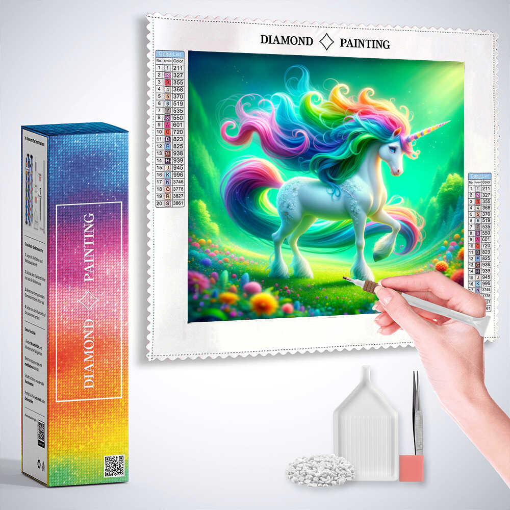 Diamond Painting - Colorful Unicorn