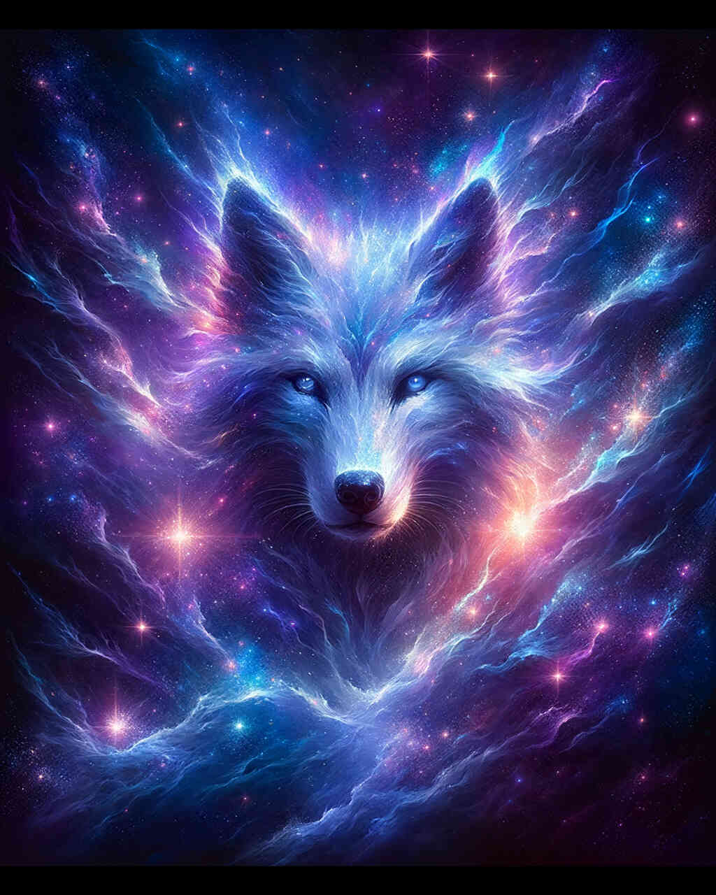 Diamond Painting - Glänzender Wolf