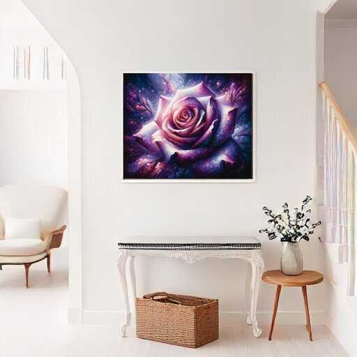 Diamond Painting - Violett pinke Rose