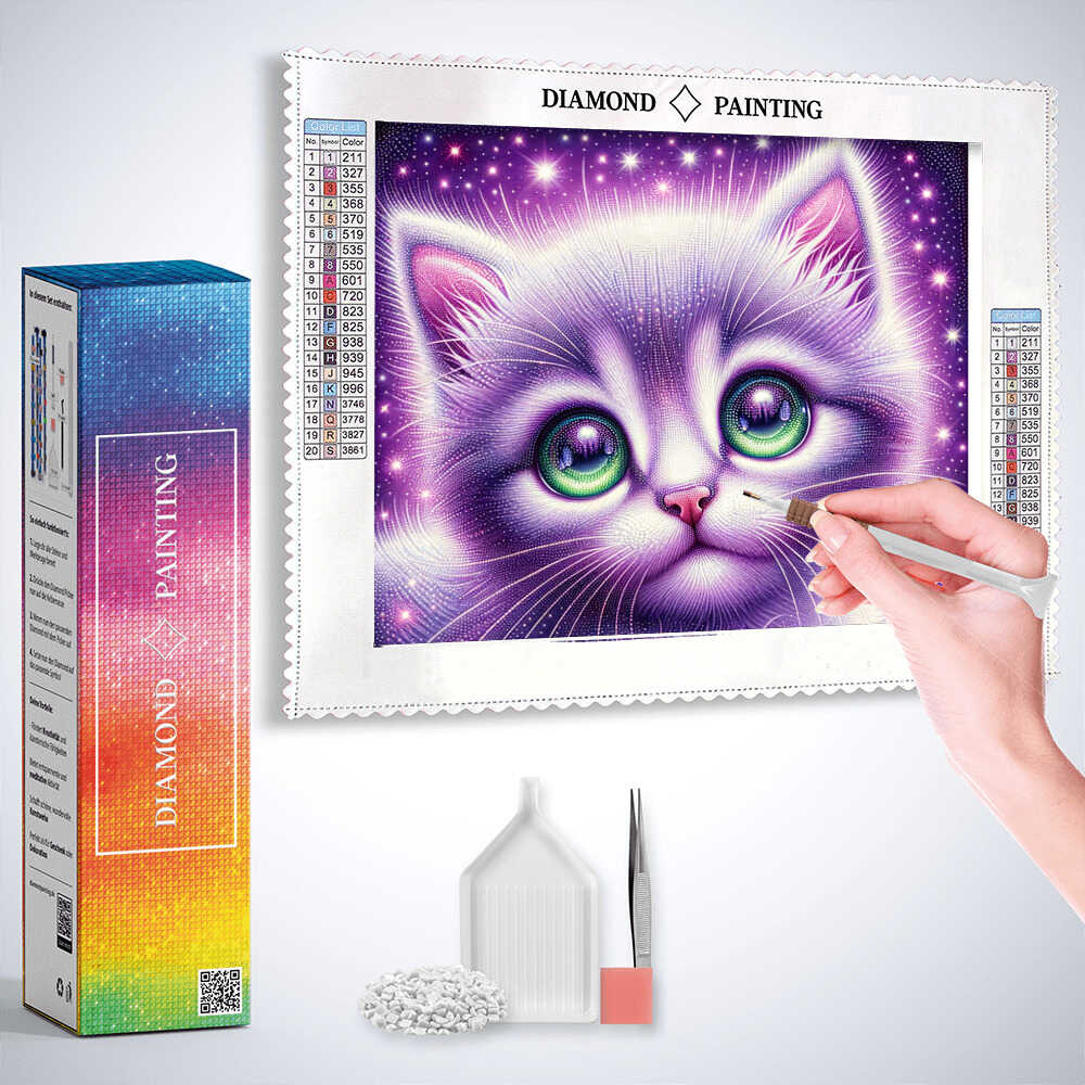 Diamond Painting - Ohje Katze