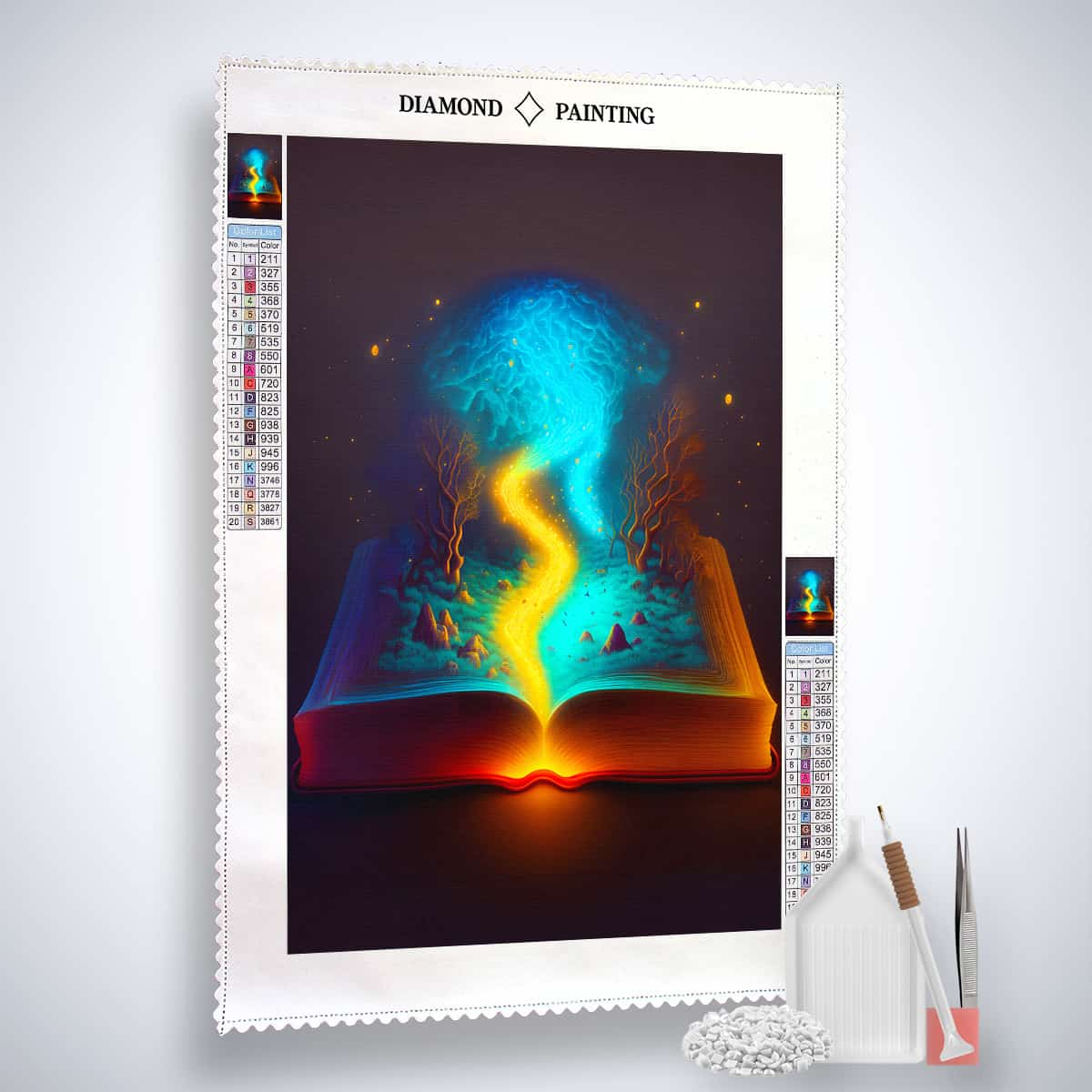 AB Diamond Painting - Zauberbuch geteilt - gedruckt in Ultra-HD - AB Diamond, Fantasy, Neu eingetroffen, Vertikal