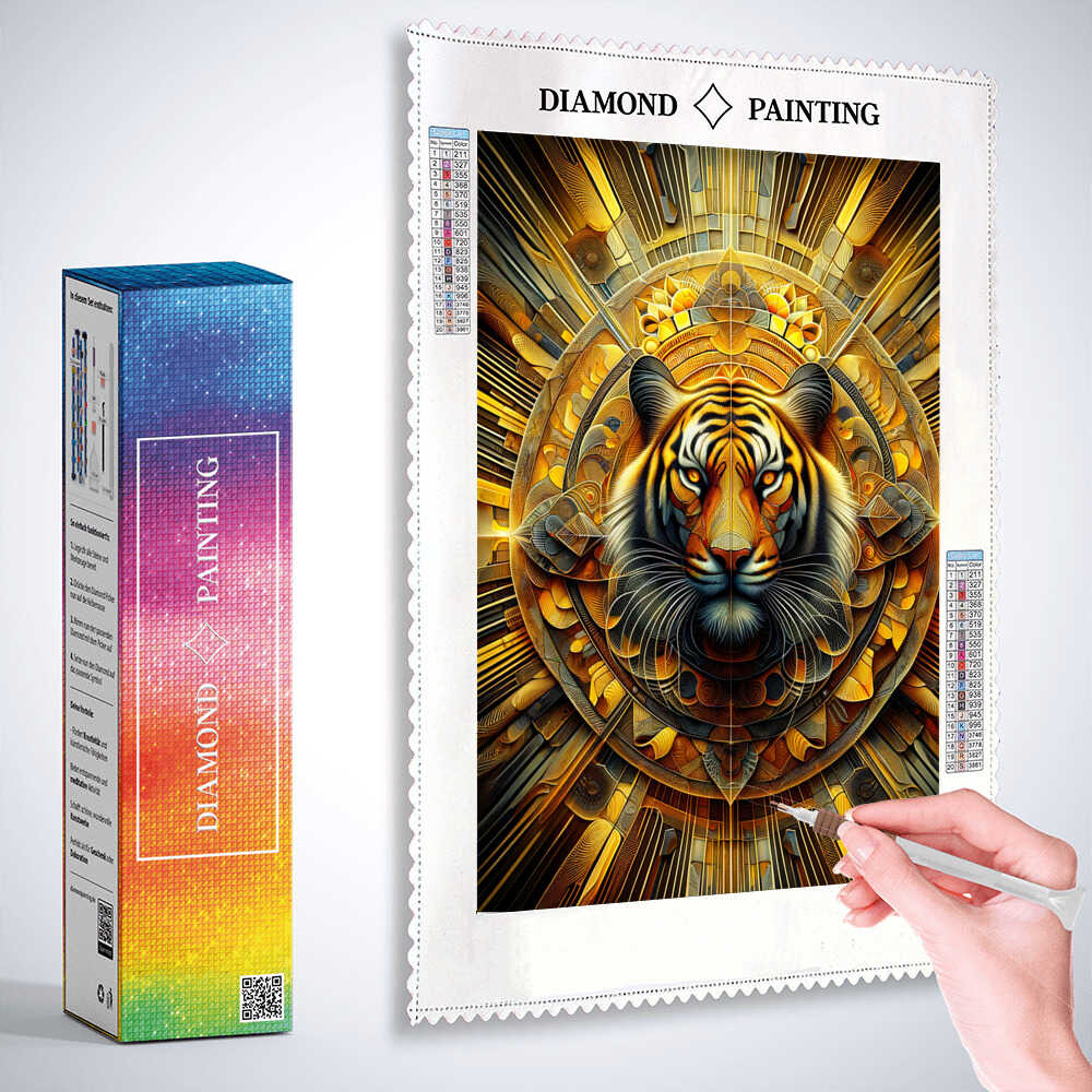 Diamond Painting - Tiger Mandala