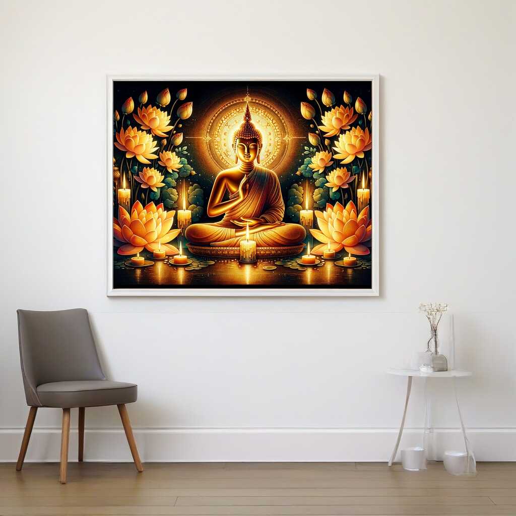 Diamond Painting - Goldener Buddha