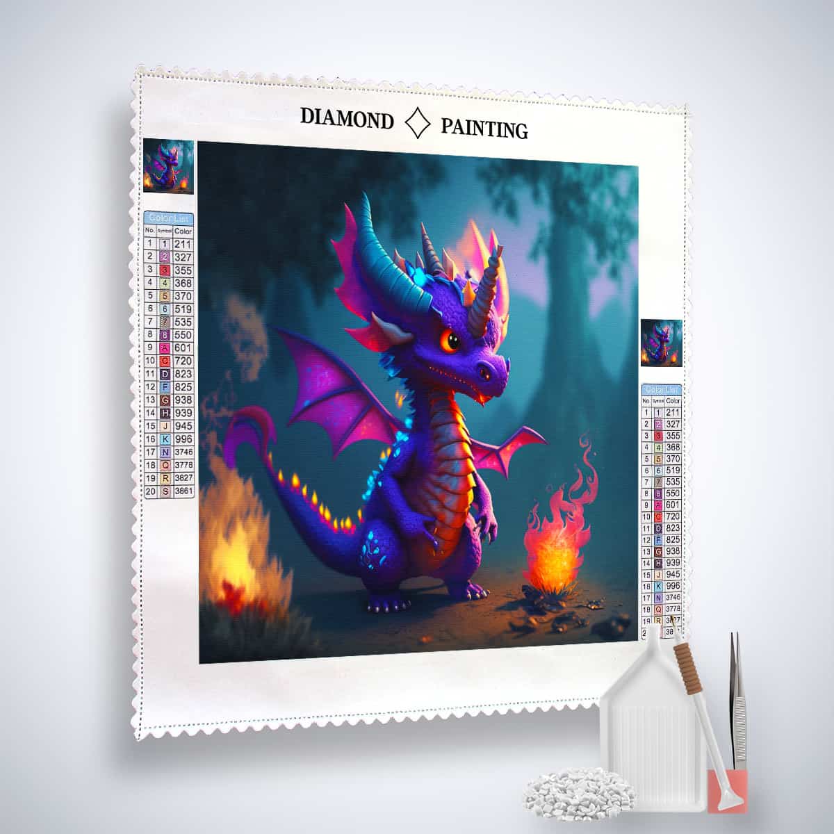 Diamond Painting - Drachenauge - gedruckt in Ultra-HD - Drachen, Fantasy, Neu eingetroffen, Quadratisch