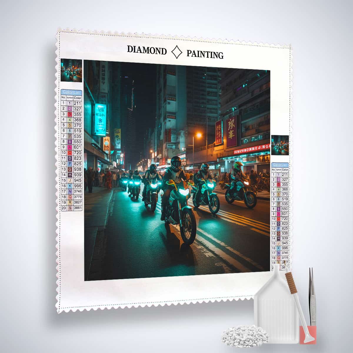 Diamond Painting - Straßenkönig - gedruckt in Ultra-HD - Motorrad, Motorräder, Neu eingetroffen, Quadratisch