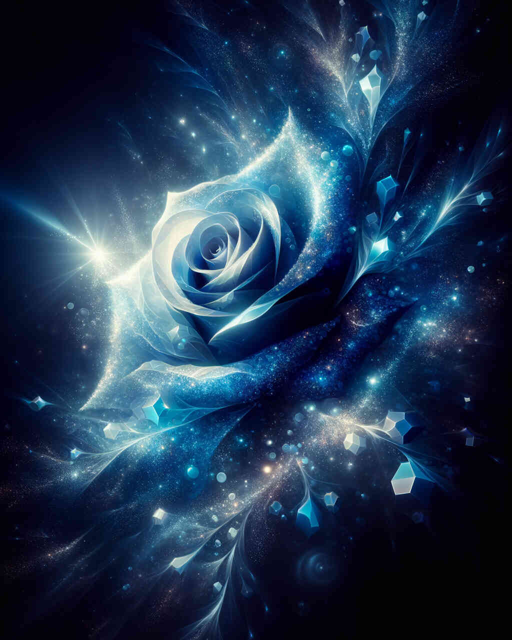 Diamond Painting - Blaue Rose