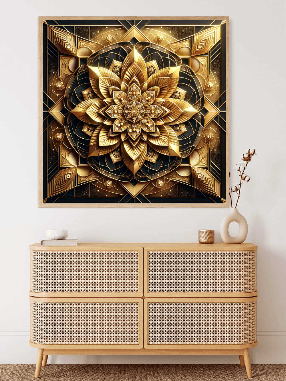 Diamond Painting - Goldenes Mandala