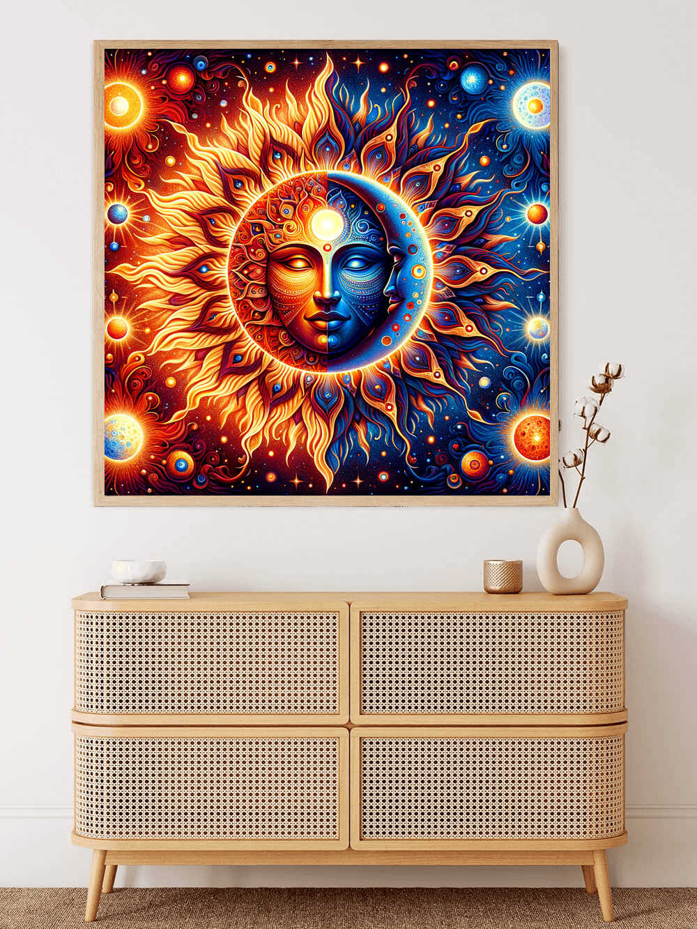 Diamond Painting - Sonne und Mond Mandala