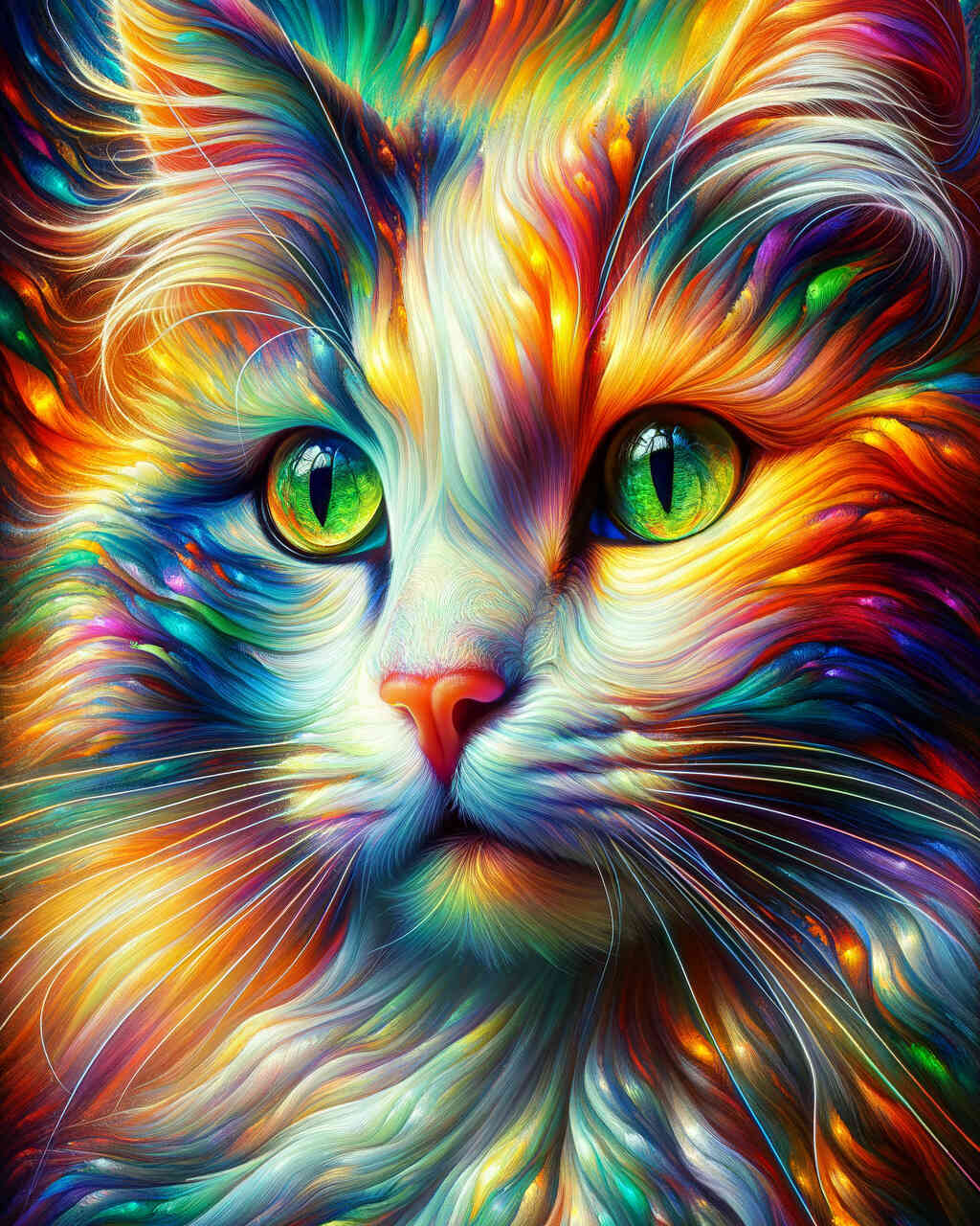 Diamond Painting - Prachtvolle Katze Portrait