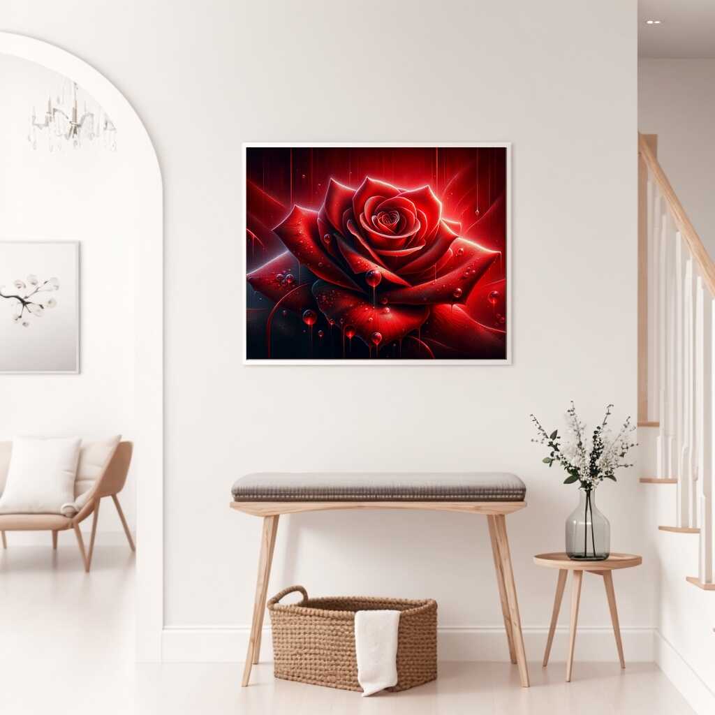 Diamond Painting - Edelrose Rot