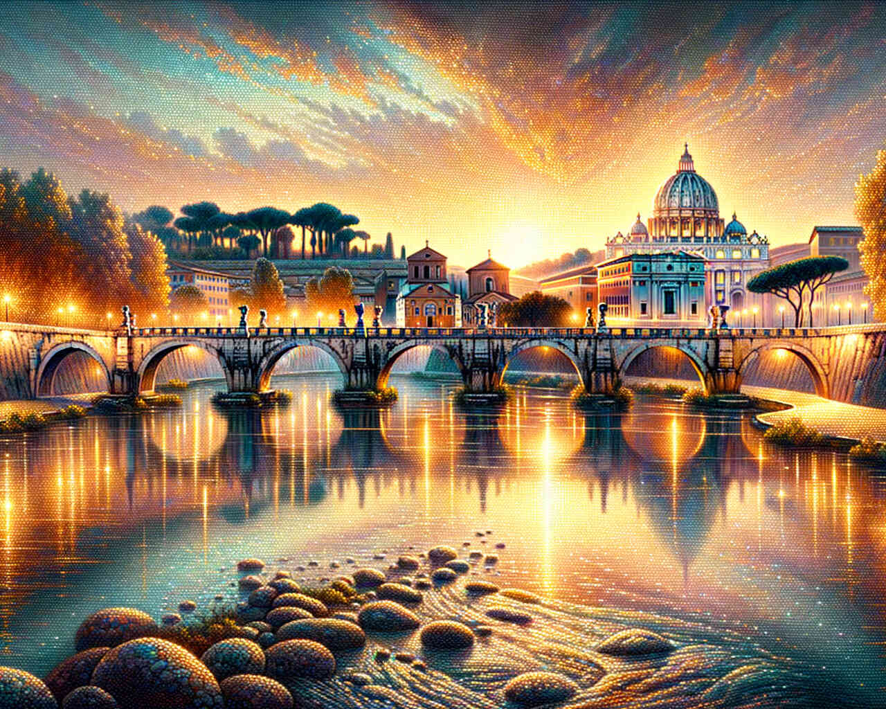 Diamond Painting - Engelsbrücke Rom