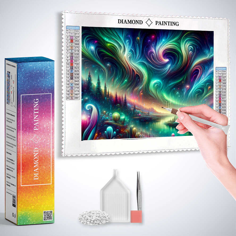 Diamond Painting - Kosmischer Lebensfluss