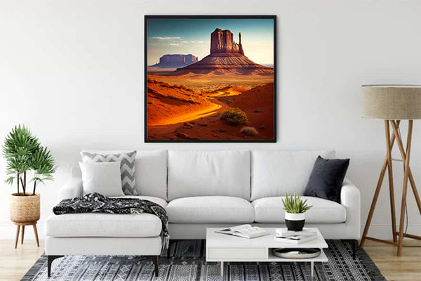 Malen nach Zahlen - Magie der südwestlichen Wüste - hochwertige Leinwand - 170523, Landschaft, Neu eingetroffen, Quadratisch, USA, Wüste