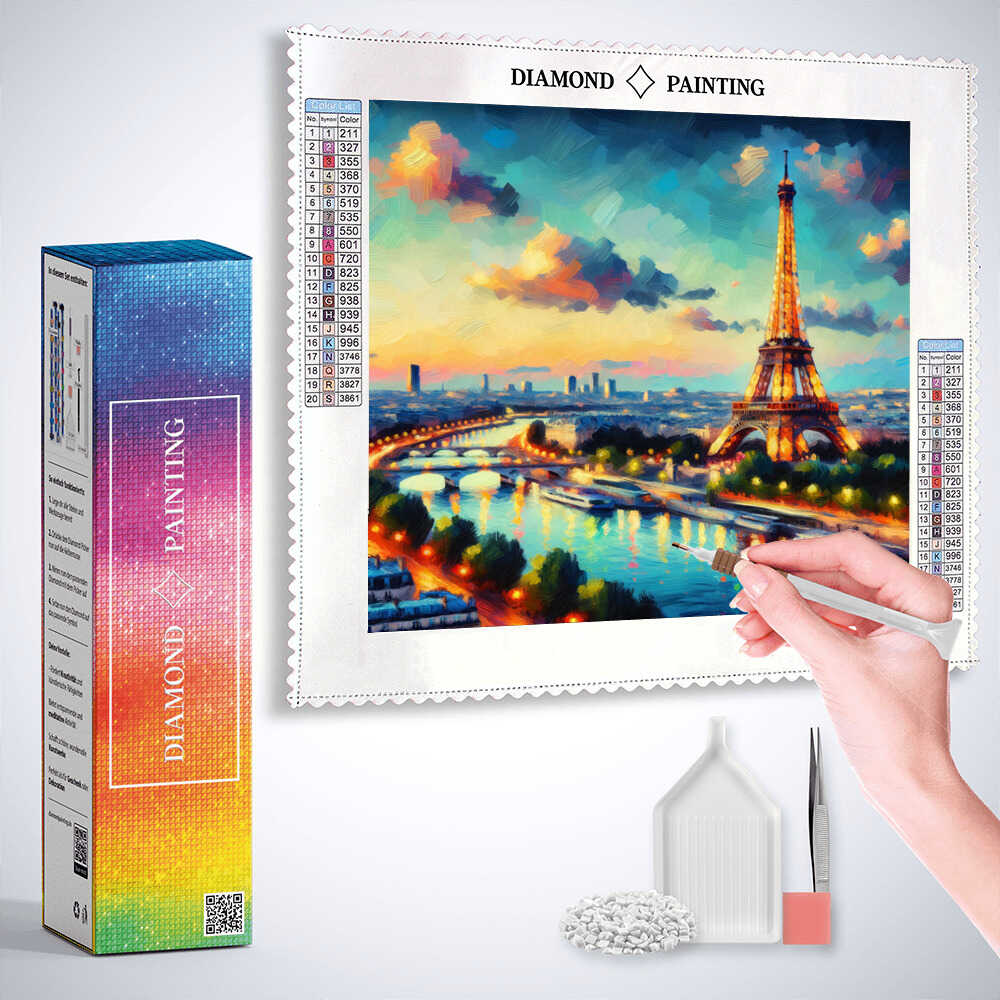 Diamond Painting - Abendglanz in Paris