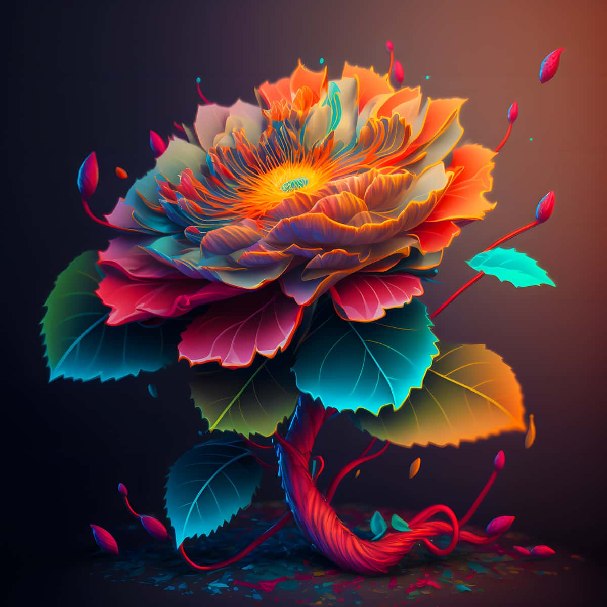 Diamond Painting - Sonnenschein Blume - gedruckt in Ultra-HD - Blumen, Neu eingetroffen, Quadratisch