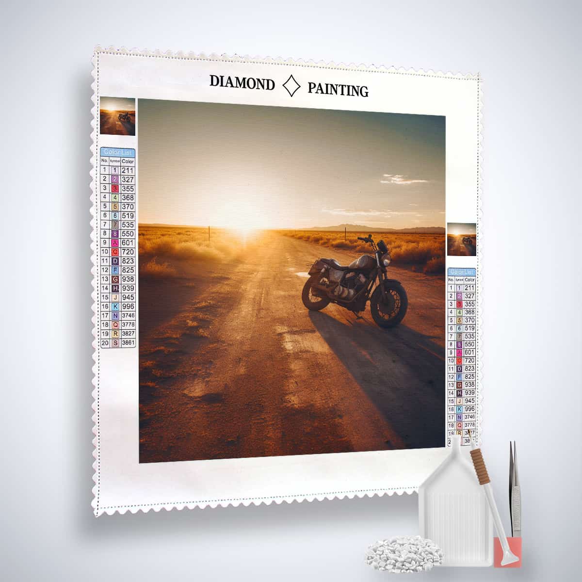 Diamond Painting - Rennstreckenflitzer - gedruckt in Ultra-HD - Motorrad, Motorräder, Neu eingetroffen, Quadratisch