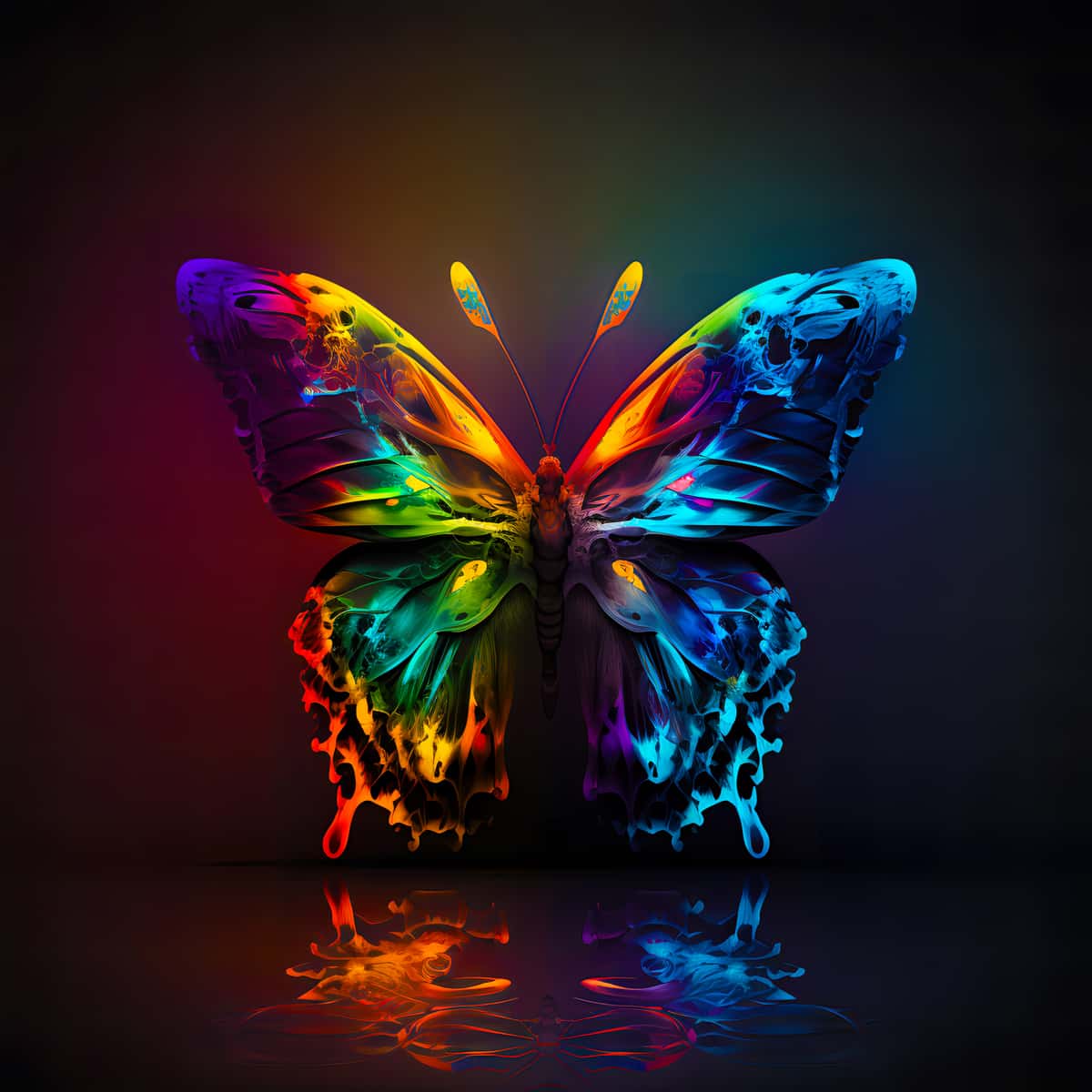 AB Diamond Painting - Schmetterling reflekt - gedruckt in Ultra-HD - AB Diamond, Neu eingetroffen, Quadratisch, Schmetterling, Tiere