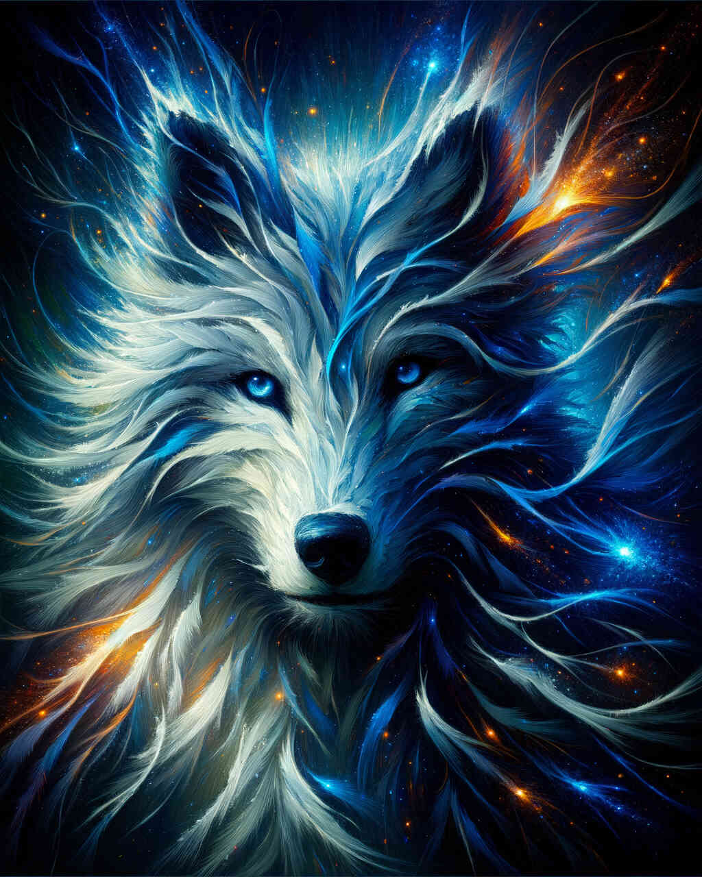 Diamond Painting - Wolf, Farbe