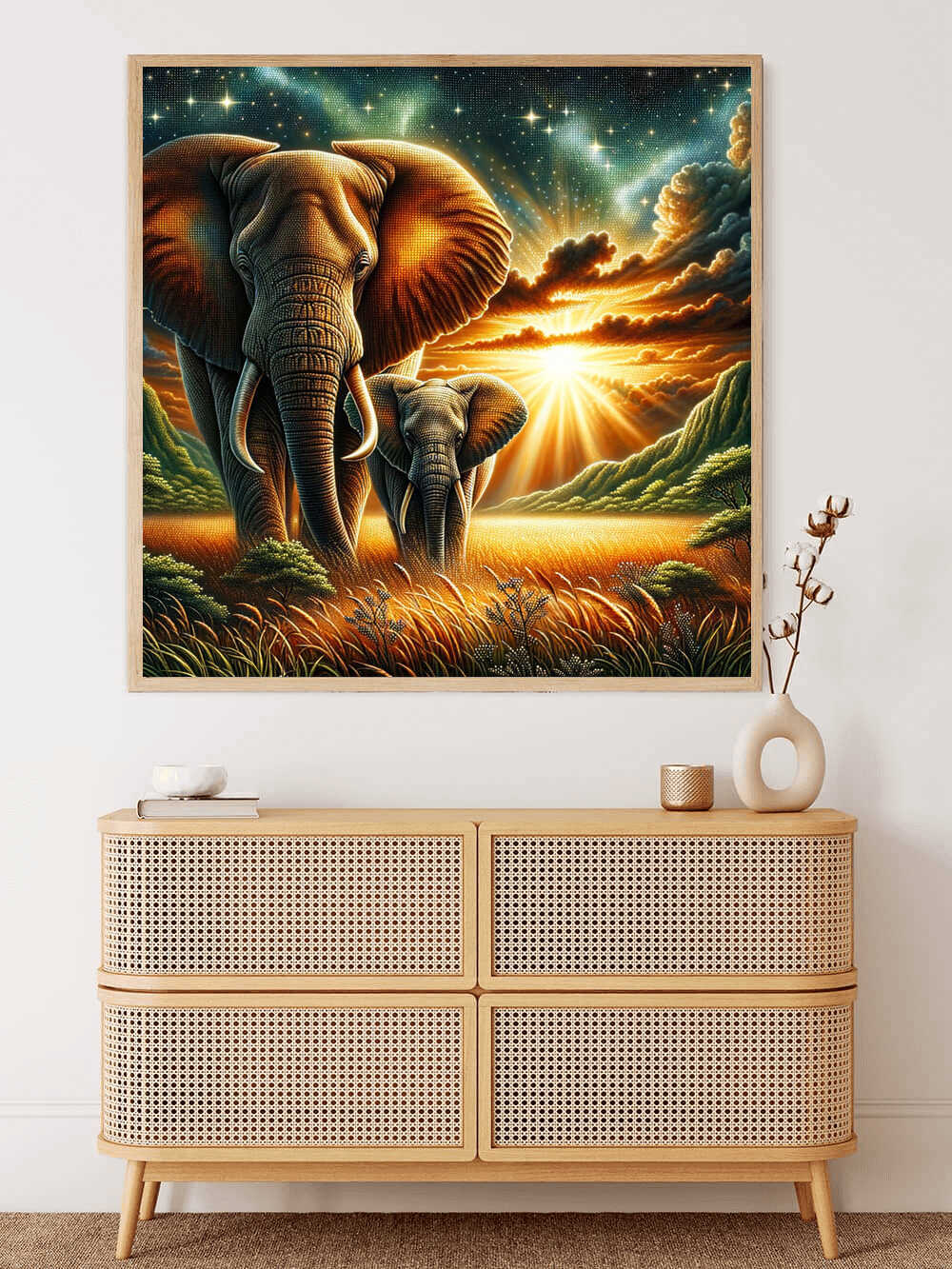 Diamond Painting - Elefantenpaar Afrika