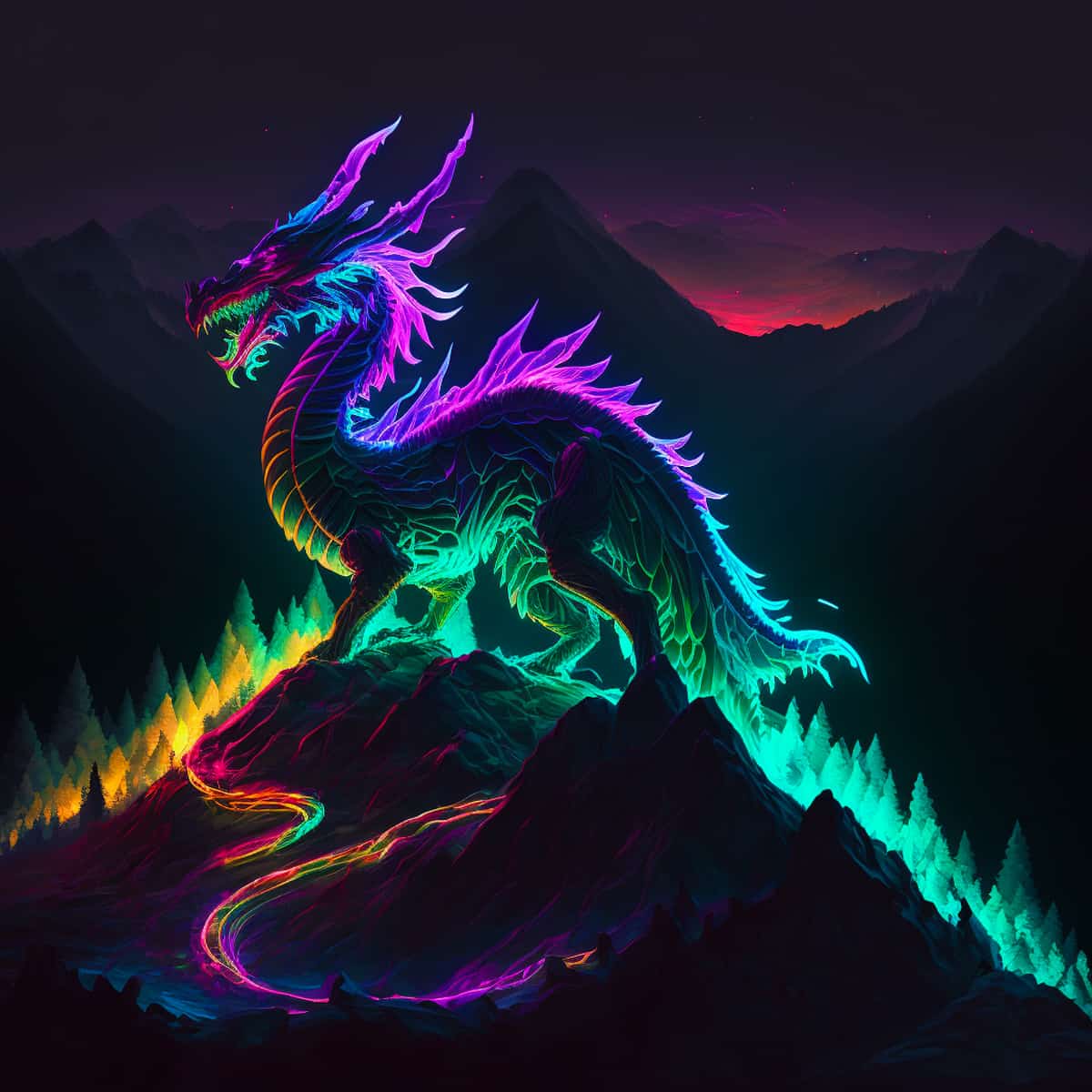 Malen nach Zahlen - Feuergeborene - hochwertige Leinwand - 170523, Drachen, Fantasy, Neu eingetroffen, Quadratisch
