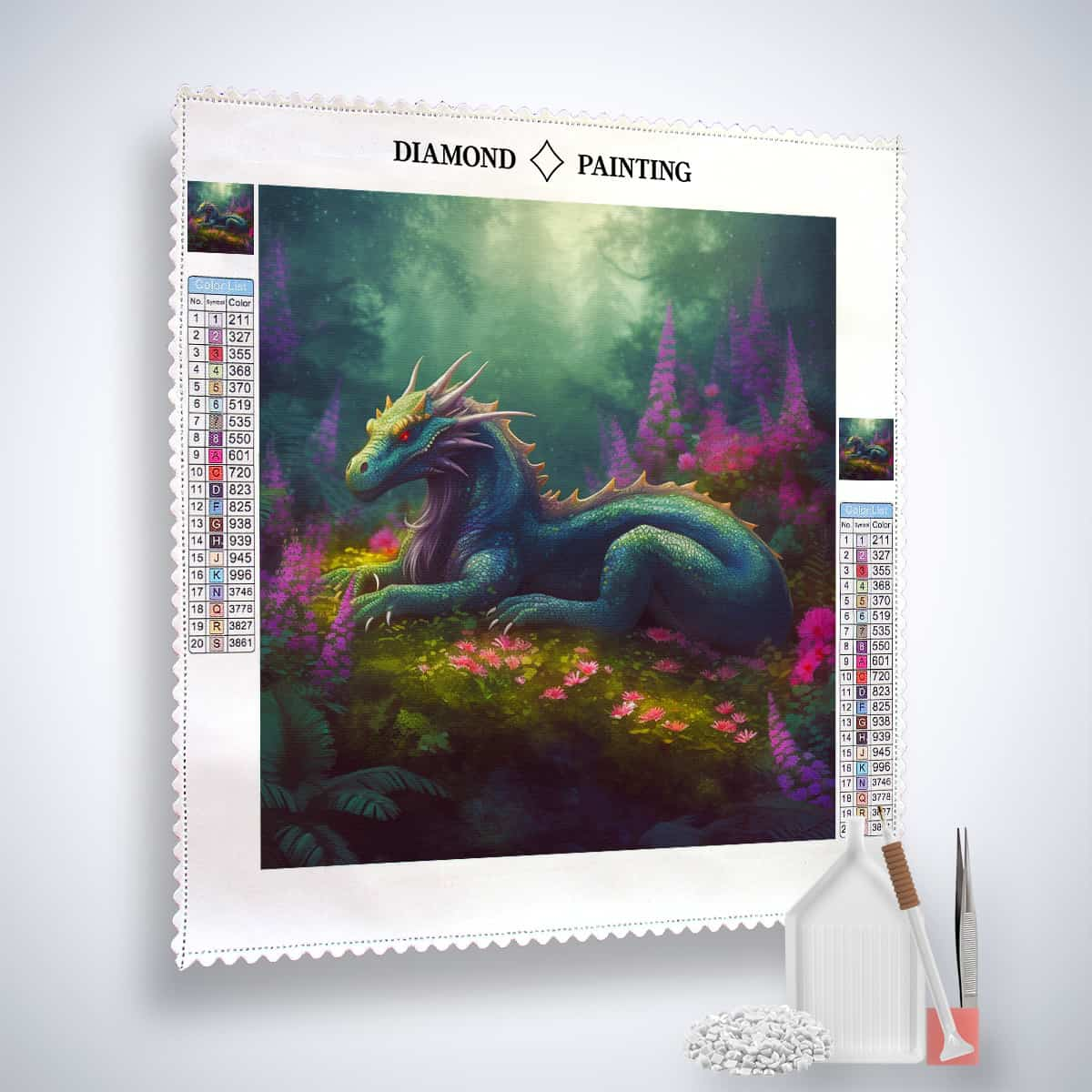 Diamond Painting - Flüstern des Windes - gedruckt in Ultra-HD - Drachen, Fantasy, Neu eingetroffen, Quadratisch