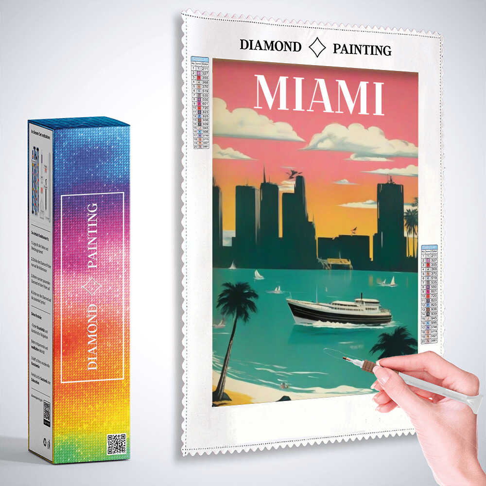 Diamond Painting - Traum von Miami