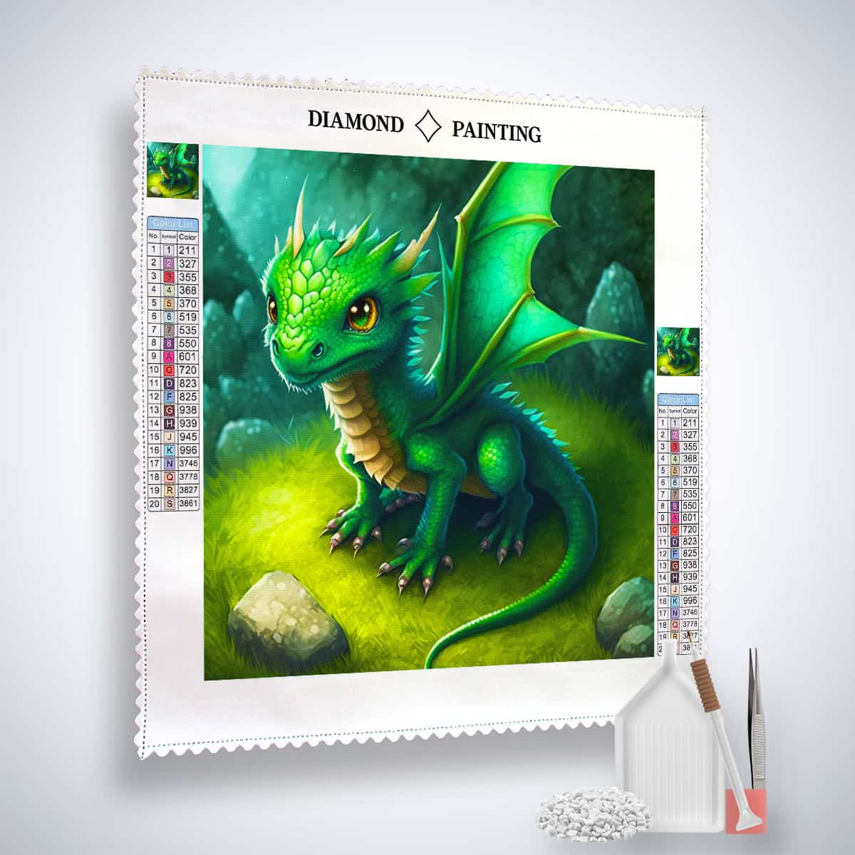 Diamond Painting - Sturmschwingen - gedruckt in Ultra-HD - Drachen, Fantasy, Neu eingetroffen, Quadratisch