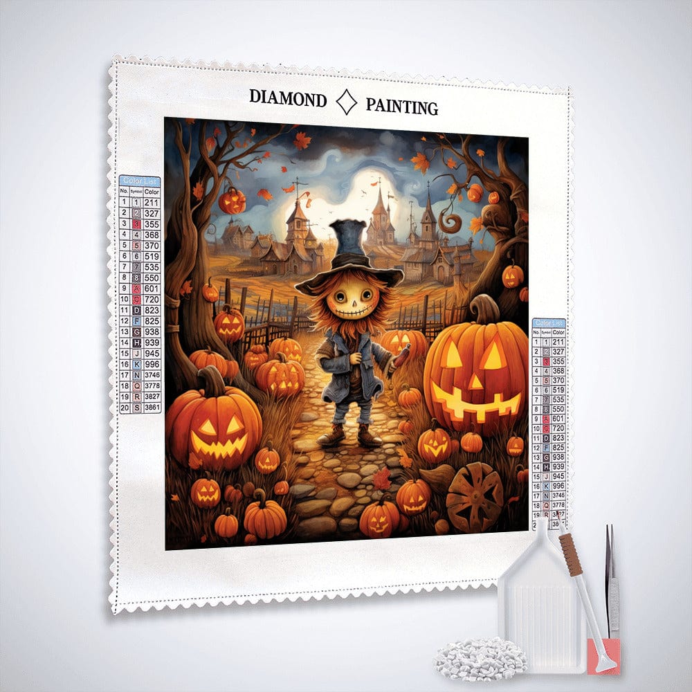 Diamond Painting - Halloween-Kürbiszauber