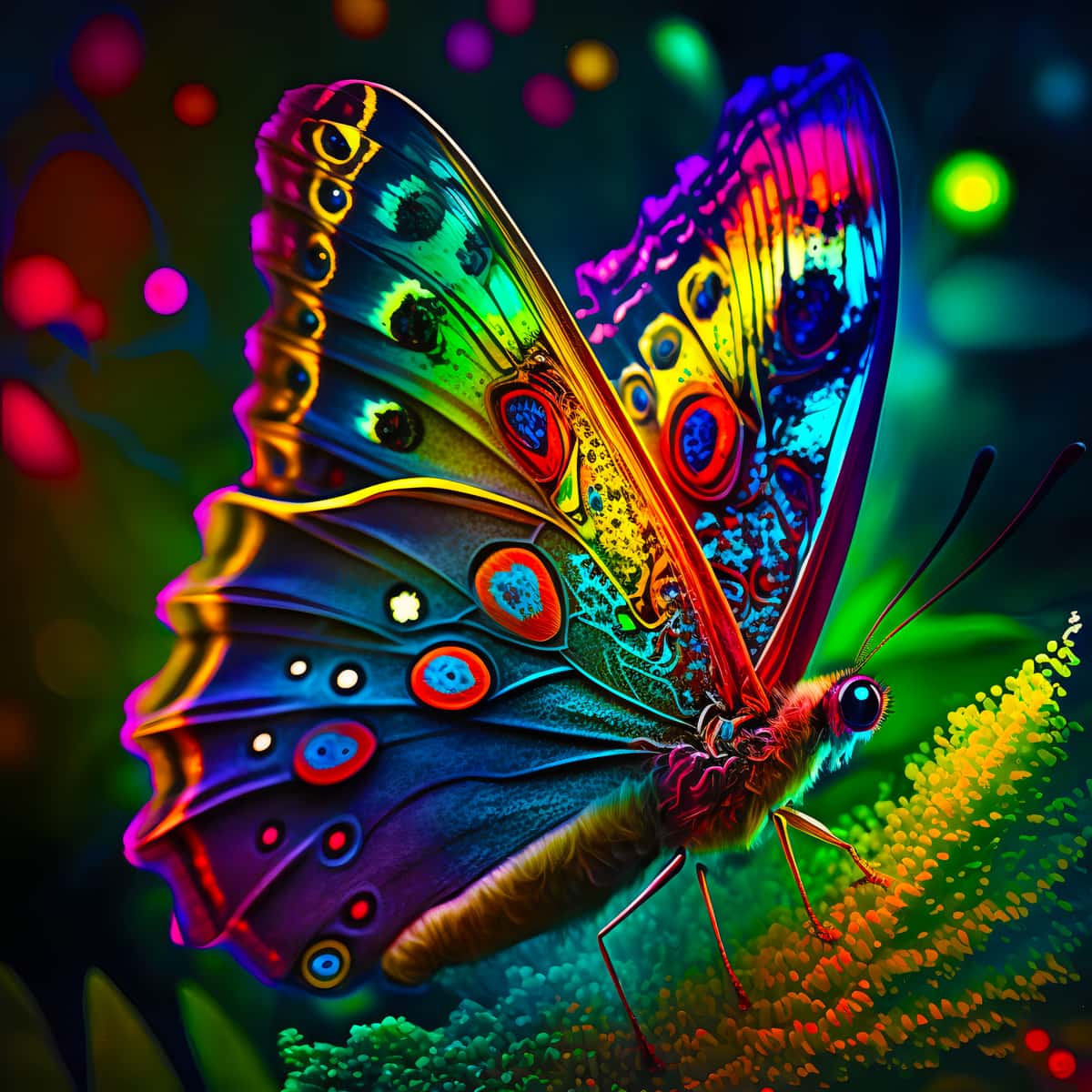 AB Diamond Painting - Strahlender Schmetterling - gedruckt in Ultra-HD - AB Diamond, Neu eingetroffen, Quadratisch, Schmetterling, Tiere