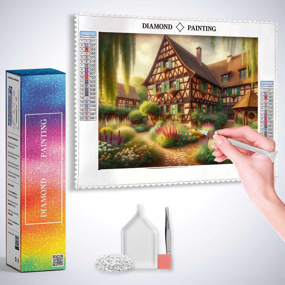 Diamond Painting - Fachwerkhof