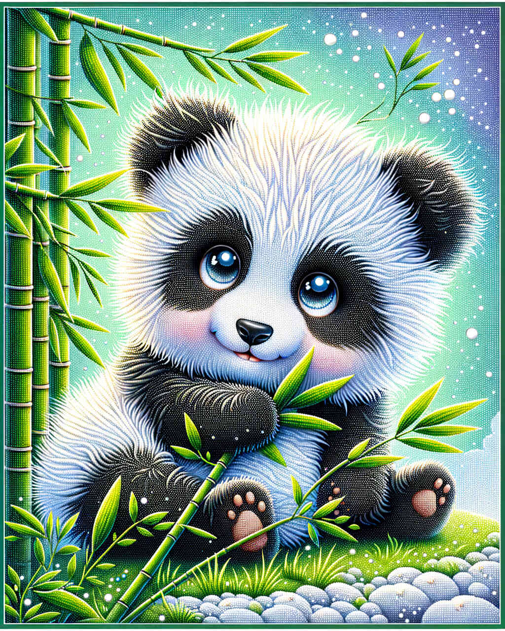 Diamond Painting - Kleiner Panda