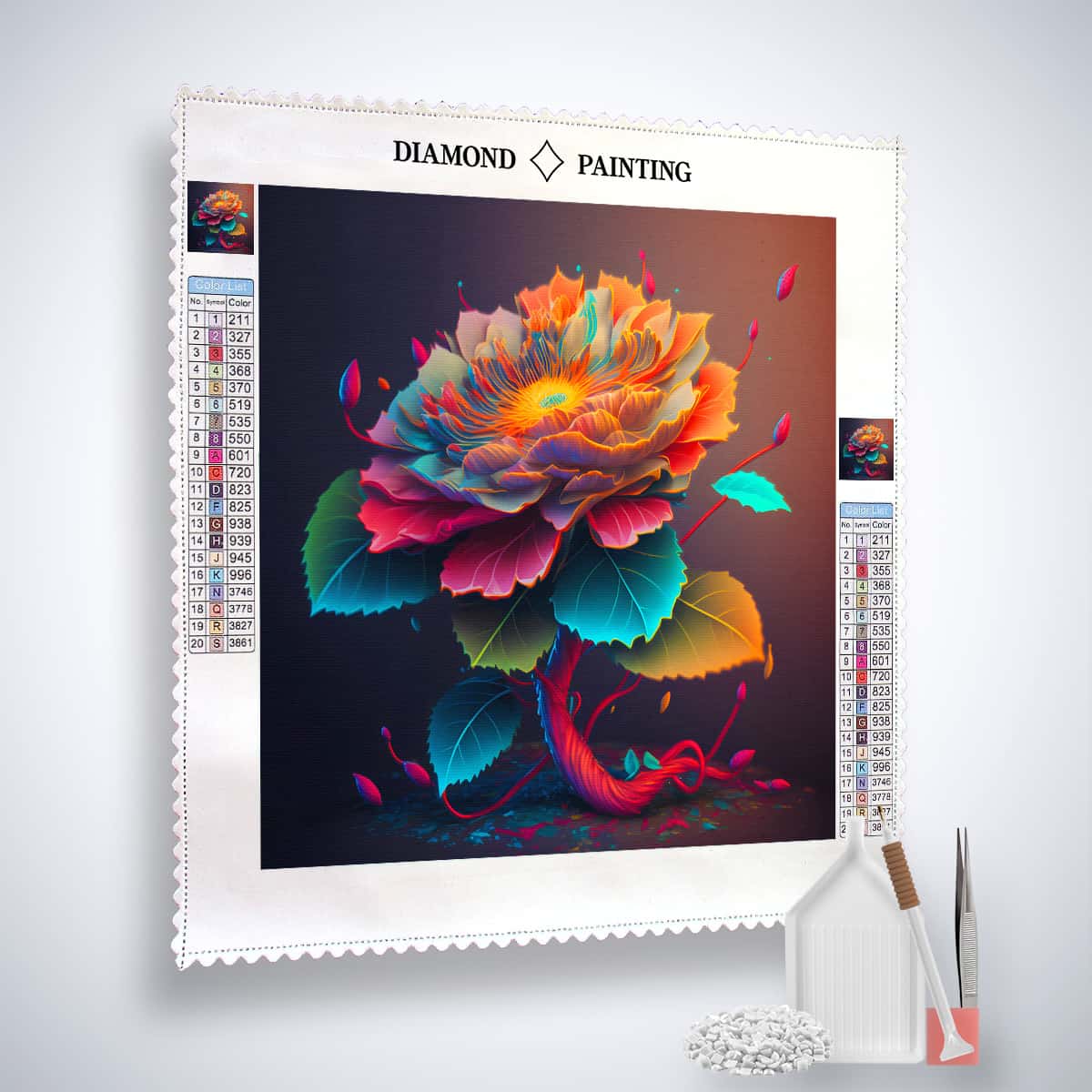 Diamond Painting - Sonnenschein Blume - gedruckt in Ultra-HD - Blumen, Neu eingetroffen, Quadratisch