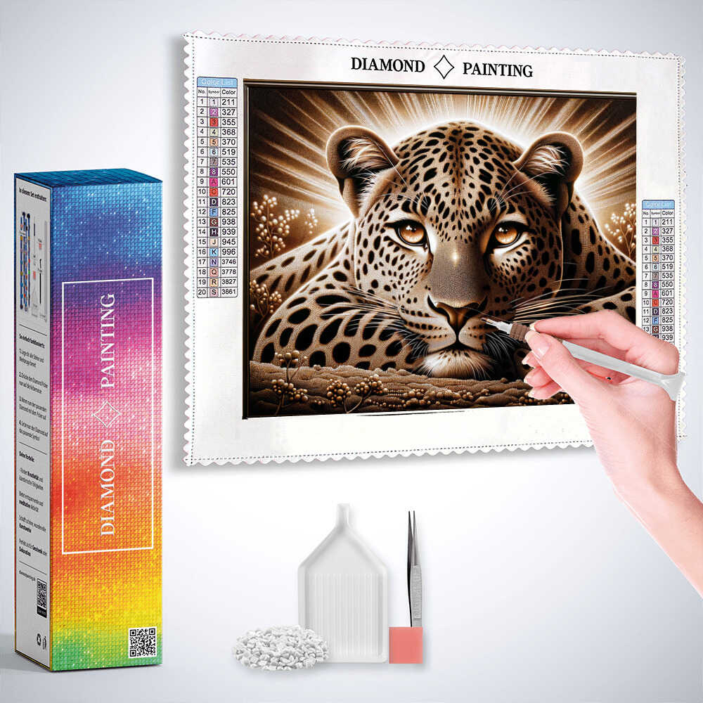 Diamond Painting - Anmutiger Leopard