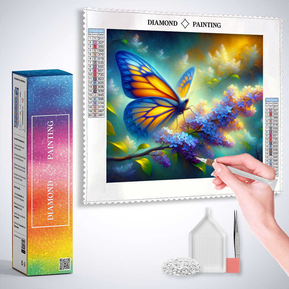 Diamond Painting - Pfauenauge, Schmetterling