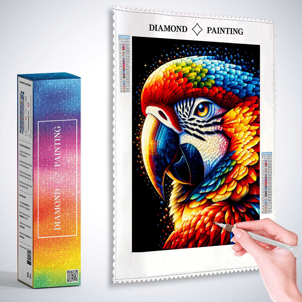 Diamond Painting - Papagei Portrait