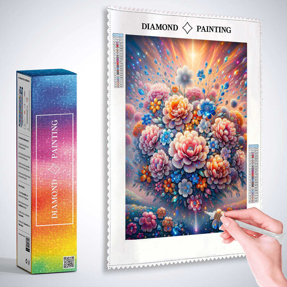 Diamond Painting - Prachtvoller Blumenstrauß