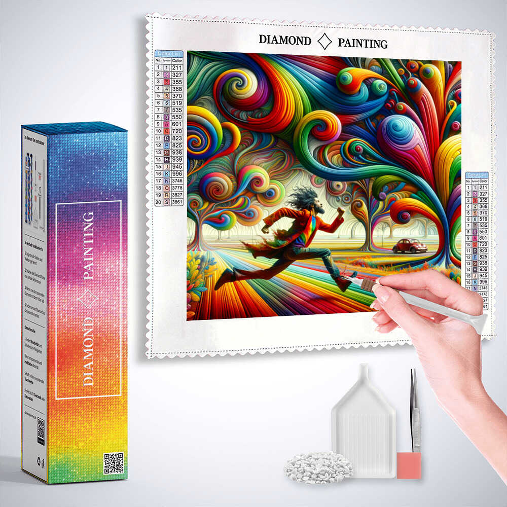 Diamond Painting - Farbenspiel des Lebens