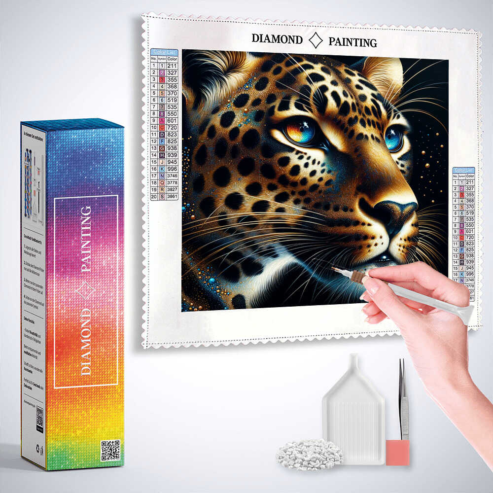 Diamond Painting - Leopard Profil
