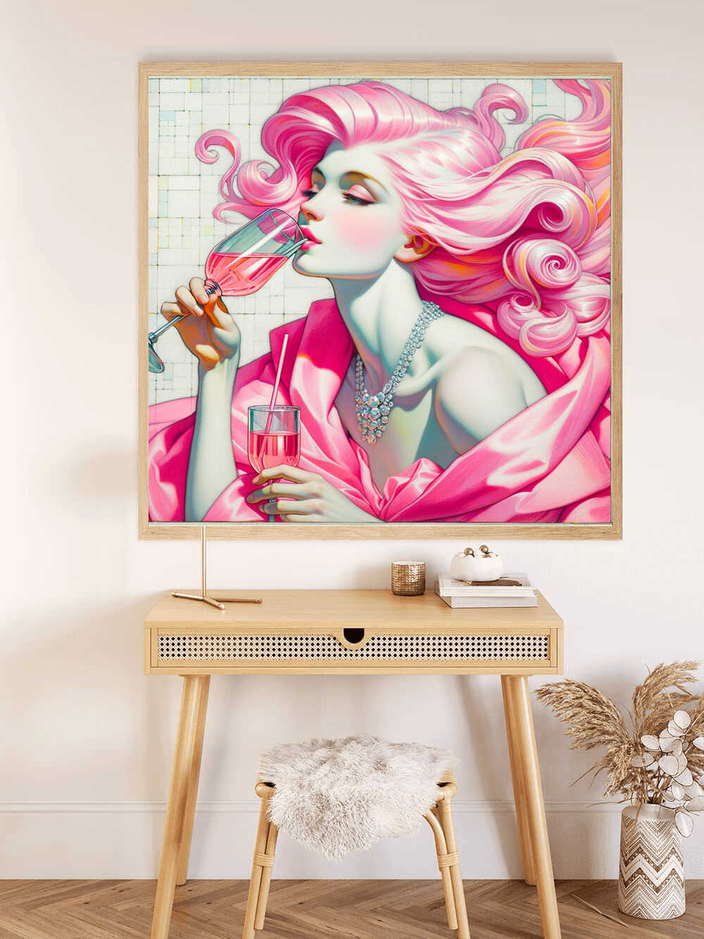 Diamond Painting - Lady in Pink