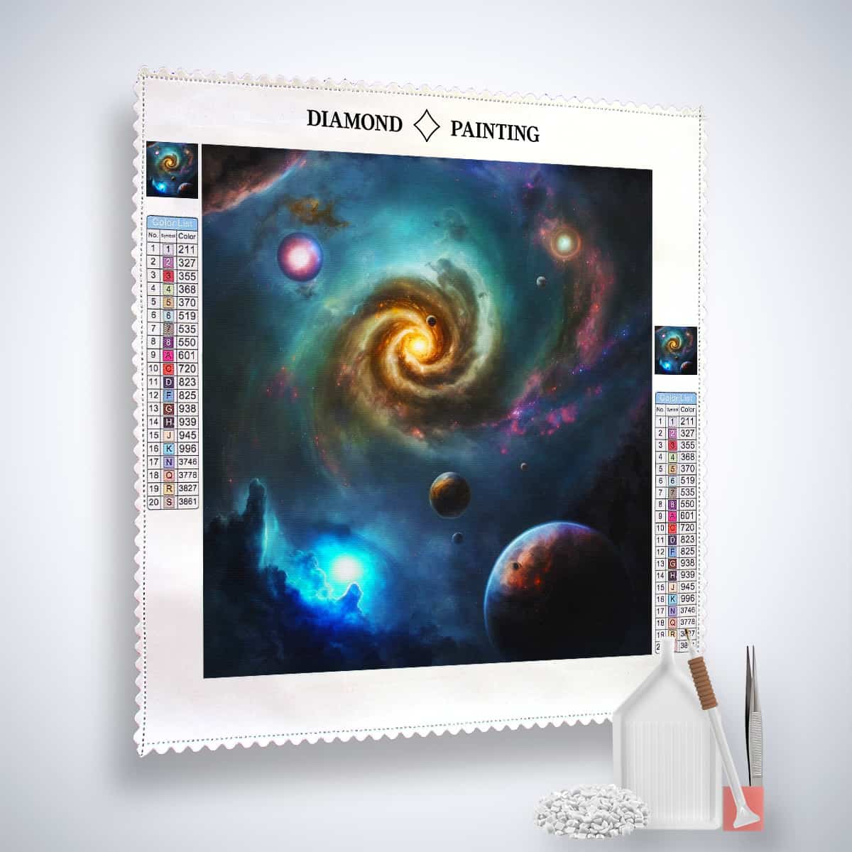 Diamond Painting - Sternbildermagie - gedruckt in Ultra-HD - Neu eingetroffen, Quadratisch, Universum, Weltall