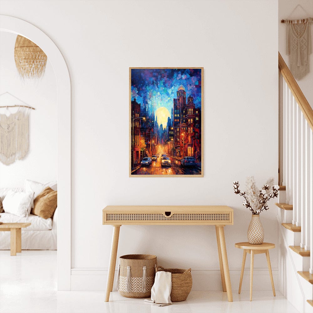 Diamond Painting -  Belebte Stadt in der Nacht