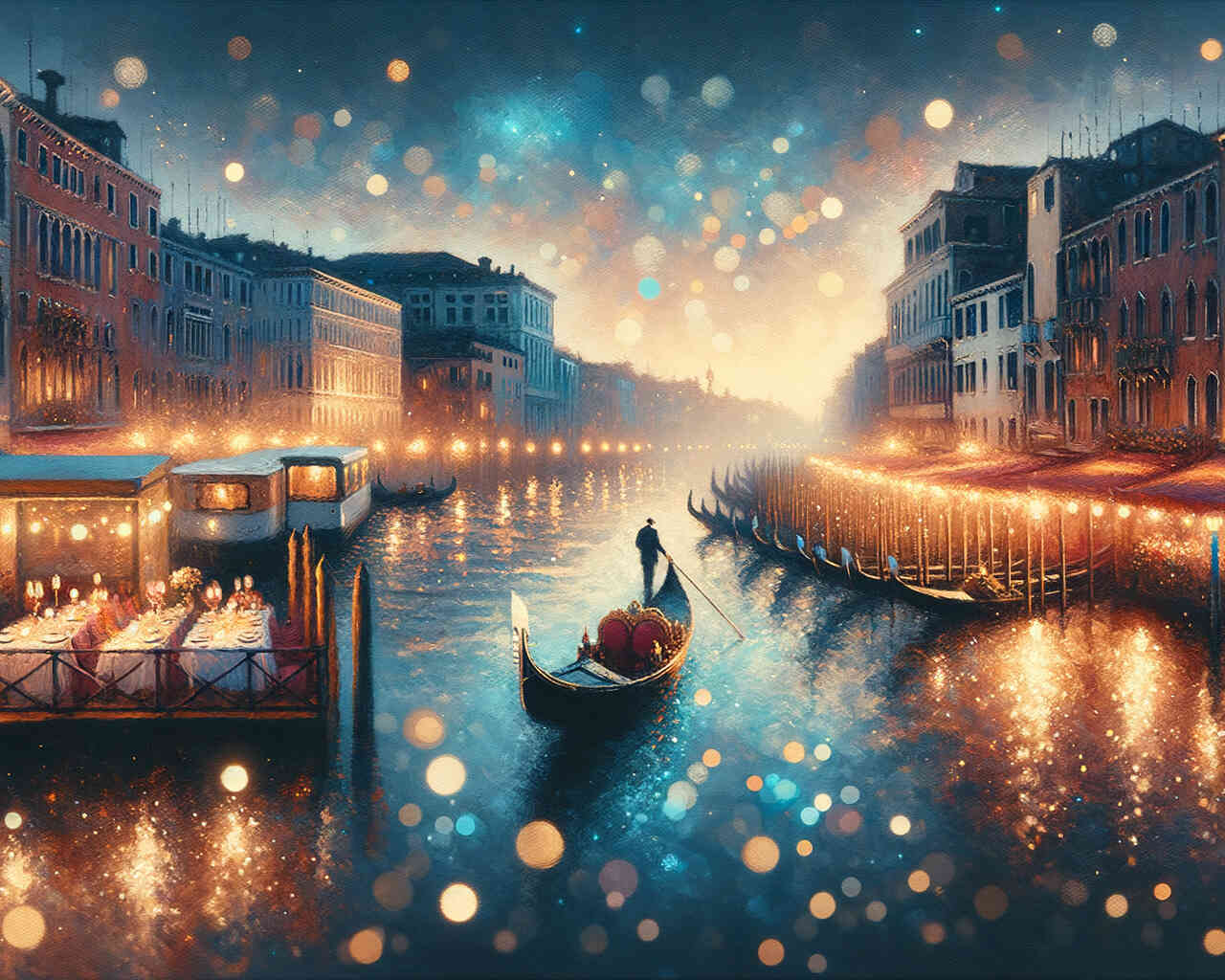 Diamond Painting - Romantischer Abend, Venedig