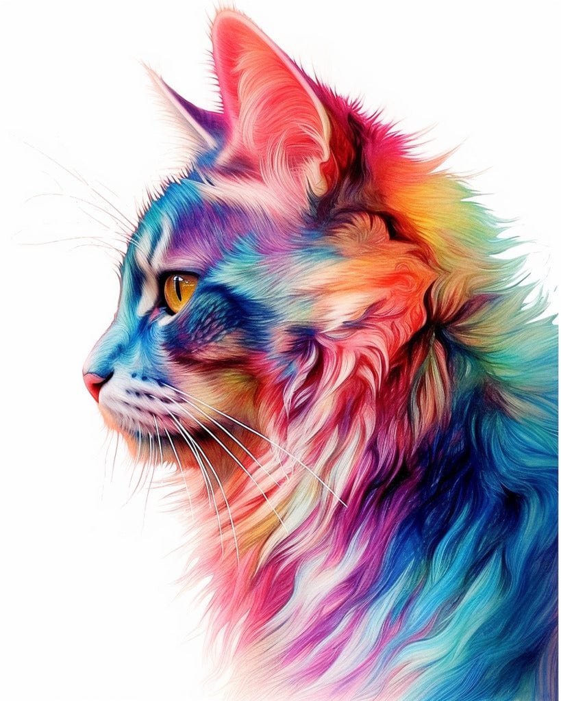 Diamond Painting - Neon Kitten