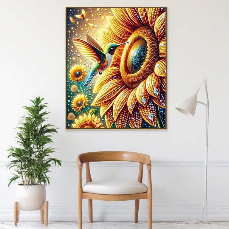 Diamond Painting - Sonnenblume Kolibri