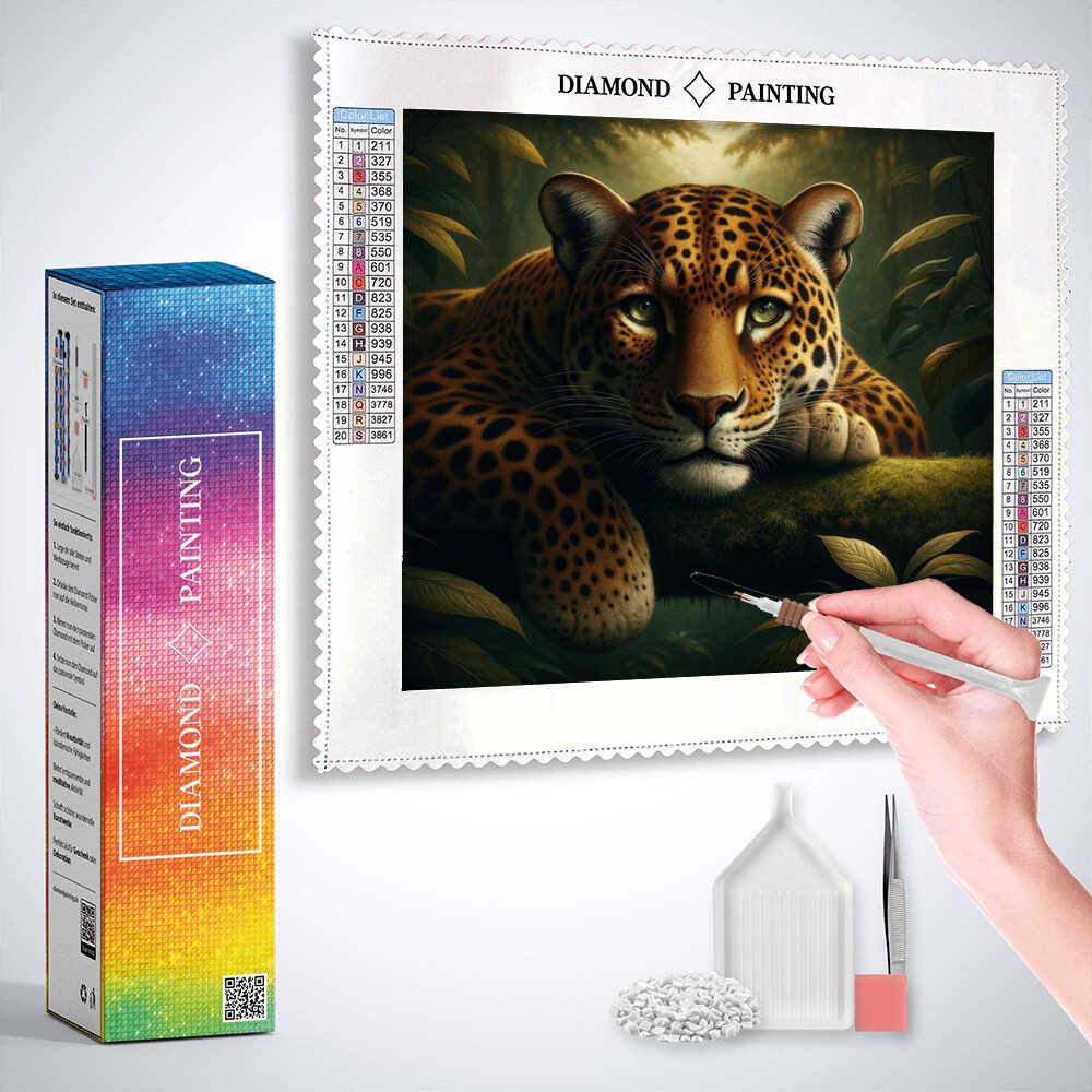 Diamond Painting - Leopard Portrait