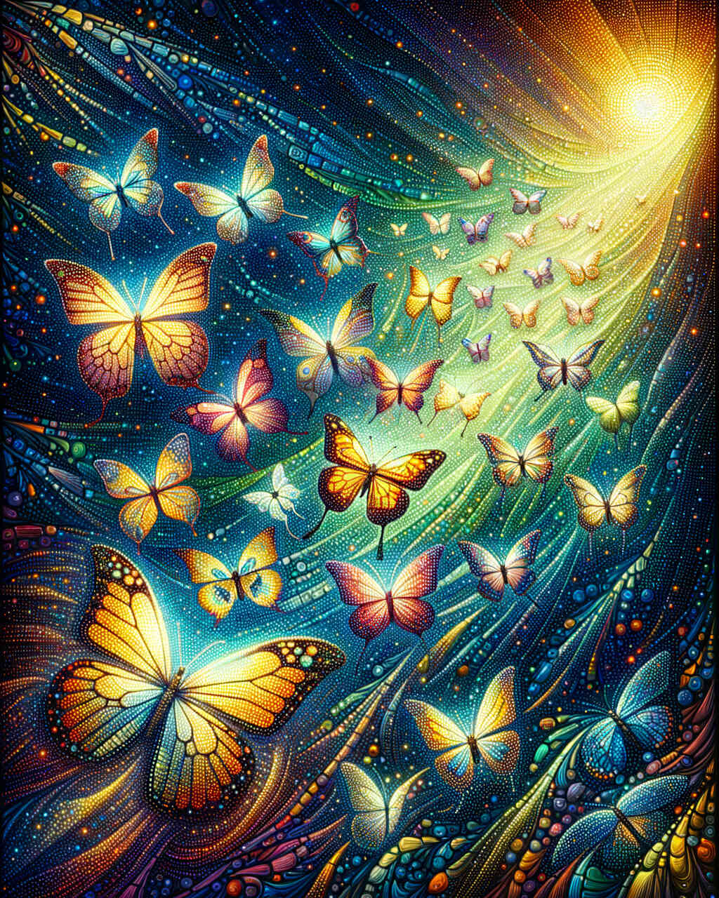 Diamond Painting - Bute Schmetterlinge